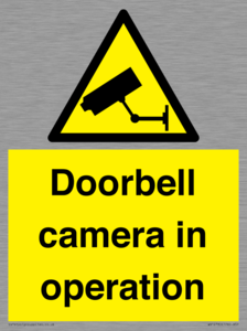 Doorbell camera in operation